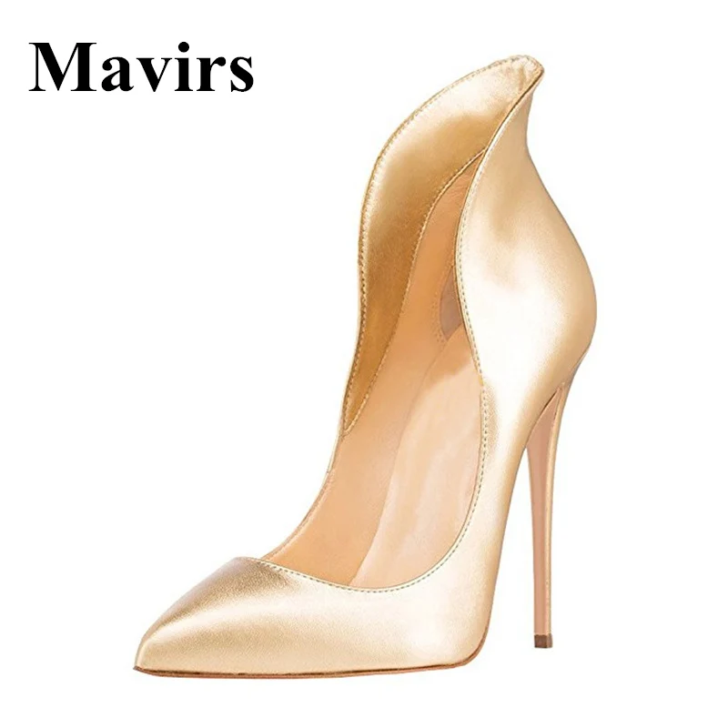 

Mavirs Brand Pointed Toe Sexy Extreme High Heels Women Pumps Stilettos Pretty Dressing Wedding Shoes Gold Silver US Size 5-15