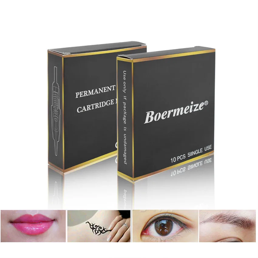 “ Agulhas para Tatuagem /7r/9r Boermeize 10 Pcs Maquiagem