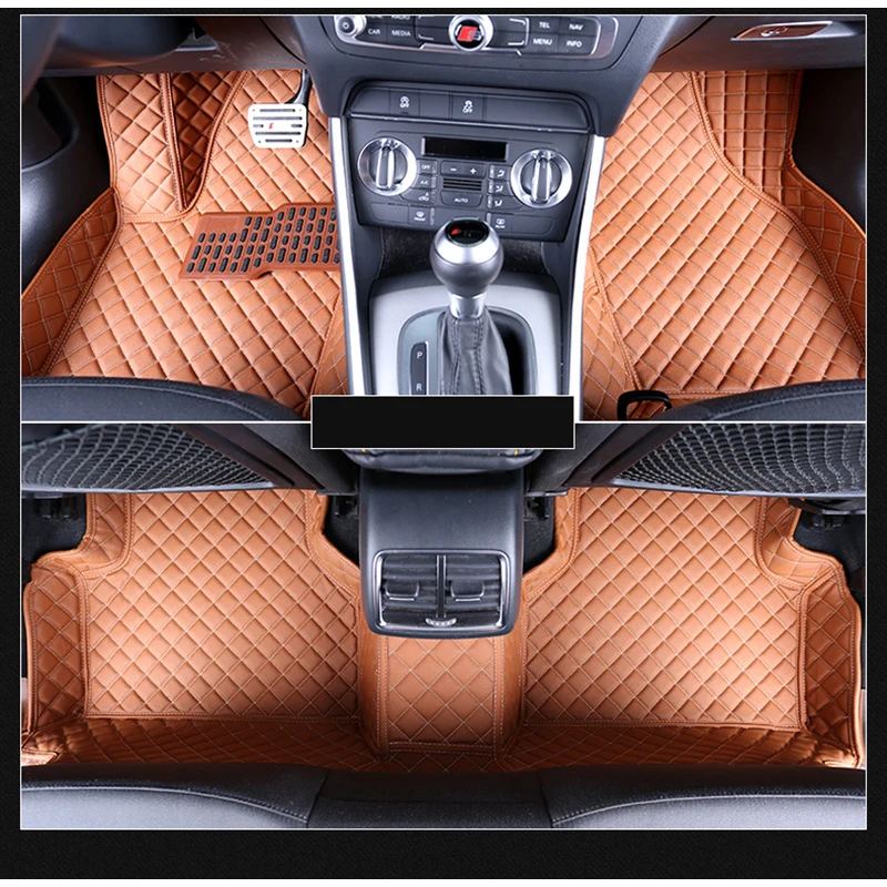 

lsrtw2017 leather car interior floor mat for audi q3 2011 2012 2013 2014 2015 2016 2017 2018 2019 2020 accessories interior