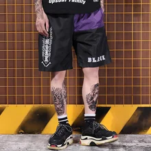 Хип-хоп летняя волна хиты пять цветов хип-хоп, уличные танцы, мертвые мухи, буквы, печать, шорты