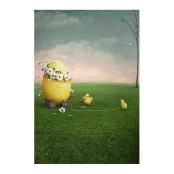 

Vinyl Computer printed Photo background Spring happy easter egg children Photography backdrops for Photographic studio