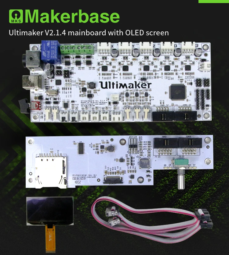 Ultimaker V2.1.4 материнская плата с OLED экраном Комплект UM2 смарт-плата контроллера схема материнская плата блока управления процессором электронная панель управления