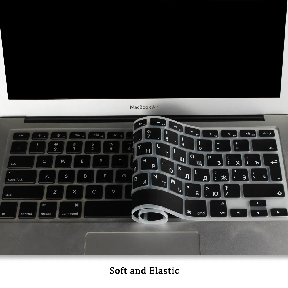Мягкая силиконовая клавиатура для Apple Macbook Air Pro retina 13 15 17 дюймов защитная