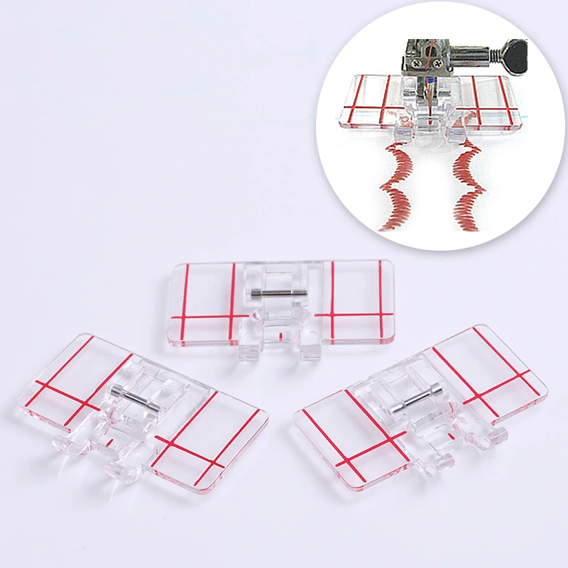 1Pc Plastic Parallel Sewing Machine Foot Useful Creative Presser Foot