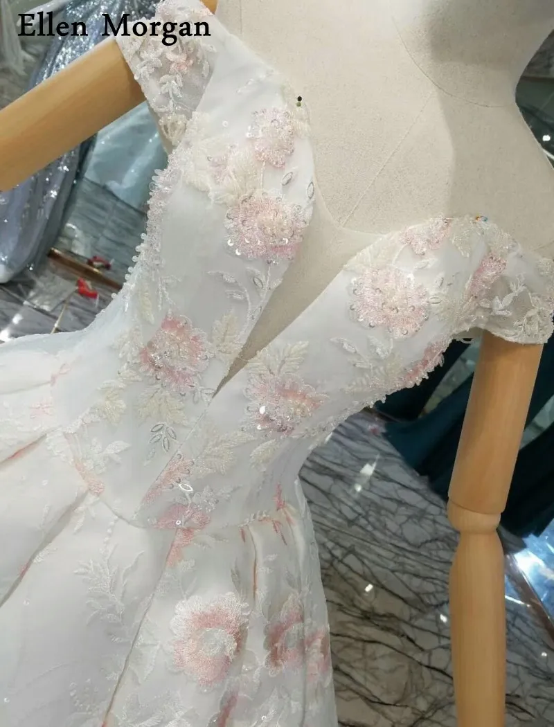 ElegantLace вечерние свадебные платья для женщин Сексуальная Милая Аппликации из