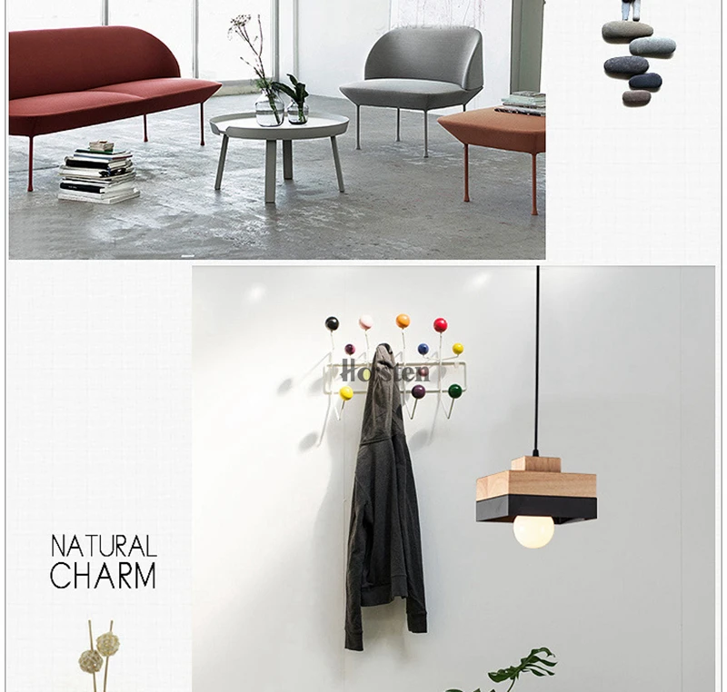 Horsten Modern Nordic Solid Wood Pendant Lights Minimalism Pendant Lamp For Dinning Room Living Room Bar Cafe Hanging Light (3)
