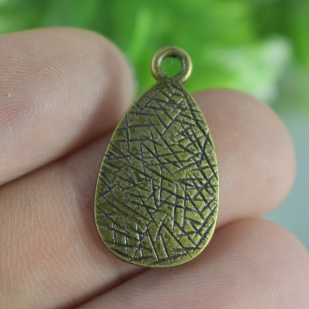 

9pieces 19x8mm Antique Bronze Charms Pendant AnchorTeardrop-shaped