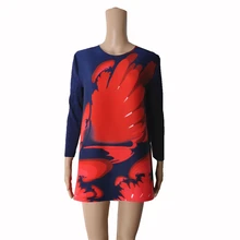 Платье с рукавом «четверть» Miyake со складками А-типа, свободное плиссированное платье с круглым вырезом, футболка, Лидер продаж