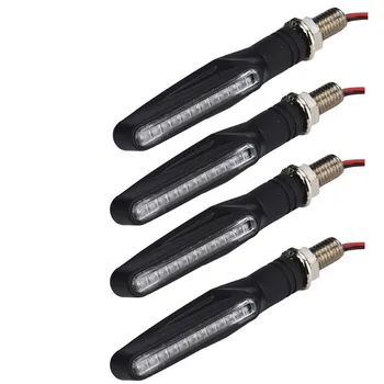 

Dropship 4 pcs Motorcycle LED Turn Indicators Amber Light Universal Accessories #0718
