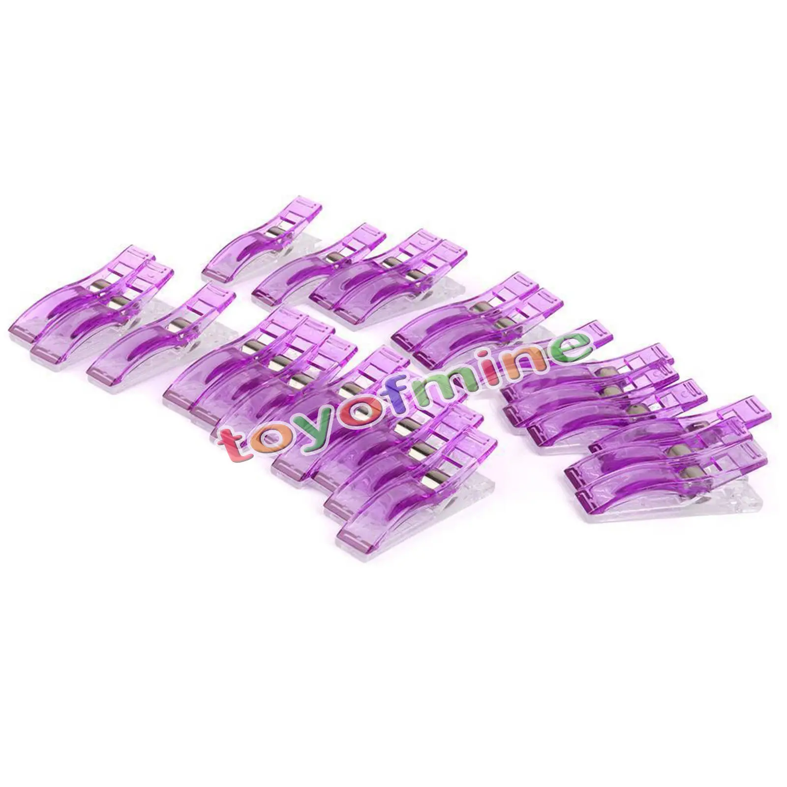 24 Jumbo Wonder Clips Fabric Clamps for Craft Sewing Quilting Binding PurpleYJn$ 