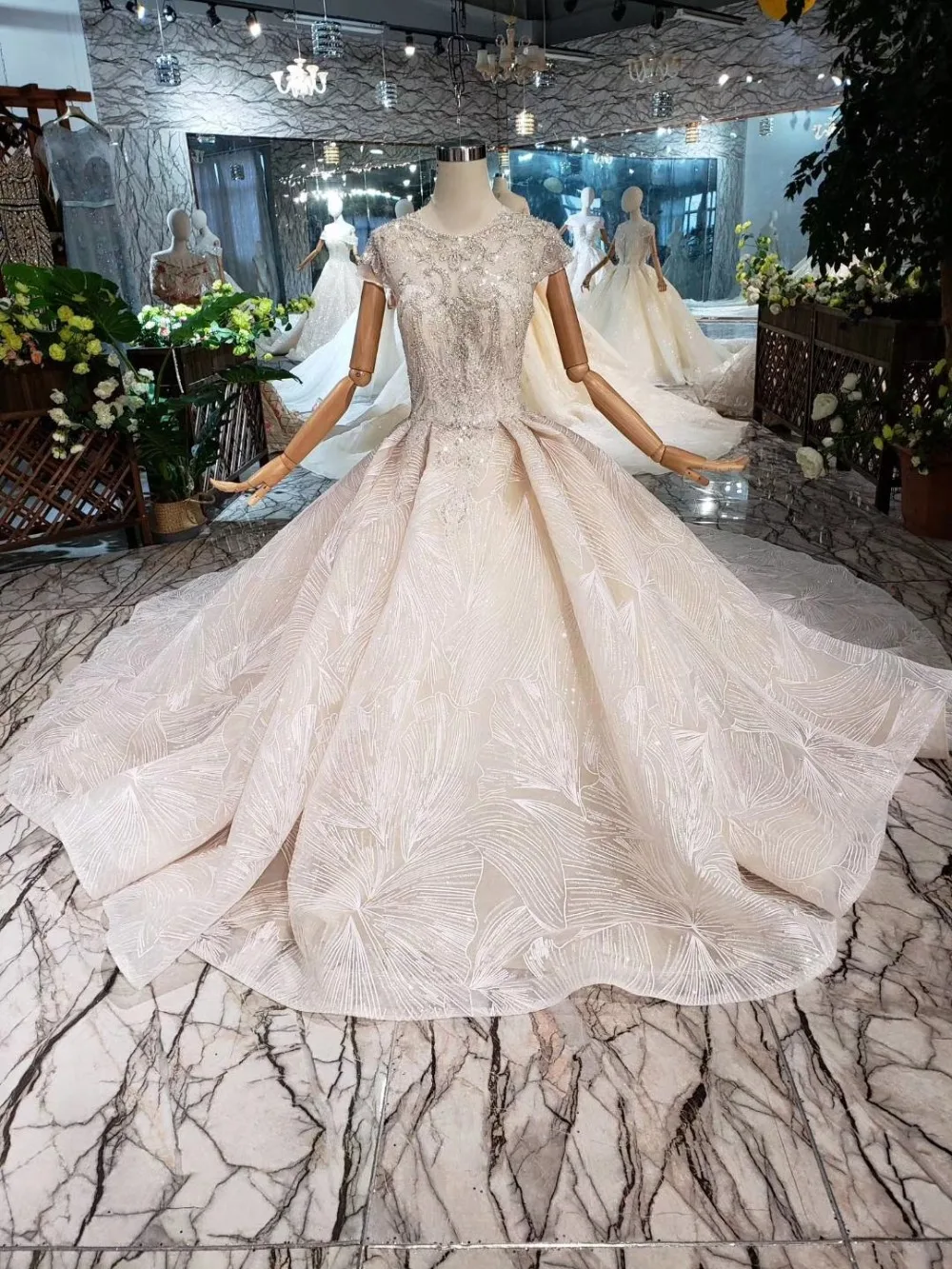 luxury wedding dress