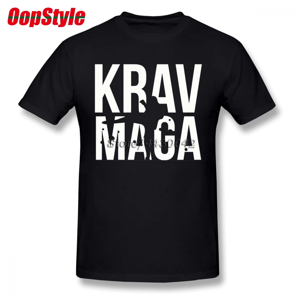 Krav Maga белая футболка для мужчин Прямая поставка короткий рукав хлопок плюс