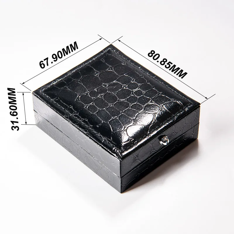 

Hot Sale 1pc Black PU Leather Cufflinks Box Whoesale Jewelry Storage Cases Cuff Link Display Boxes