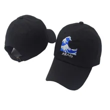 Японский волна шапка с вышивкой хип хоп snapback шапки хлопок Регулируемый папа шляпа Творческий Открытый Пара утка язык шапки