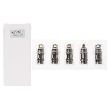 

XFKM 5 Pcs Replacement Coils 0.18/0.3/0.5 For XFKM Subohm A Coil Atomizer Tank