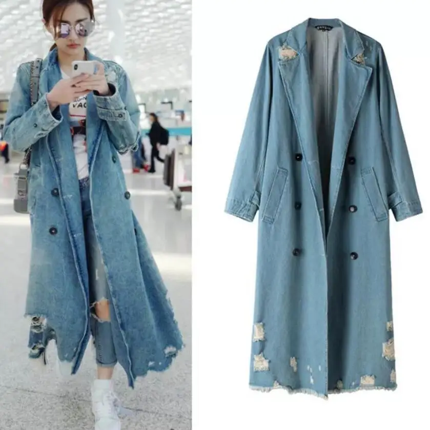 Autumn denim Coat 2018 Fashion Women Vintage Casual