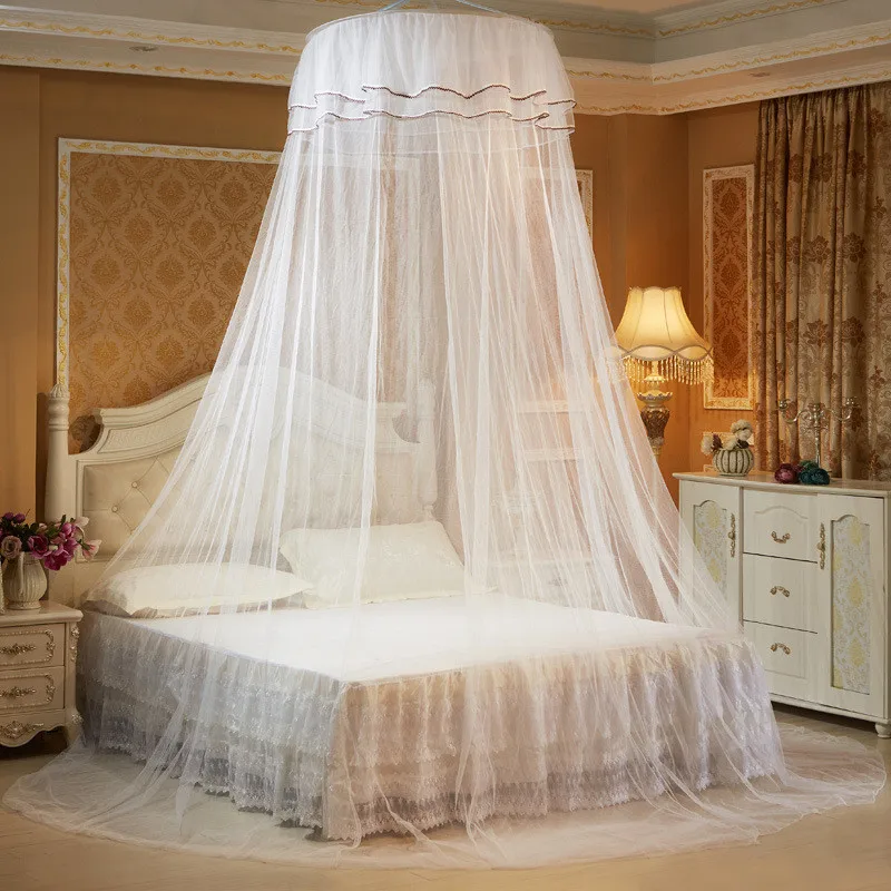Lace Insect Bed Canopy Netting Princess Mesh Fabric Home Textile Wholesale Bulk Large Elegant Hung Dome Mosquito Nets For Summer |