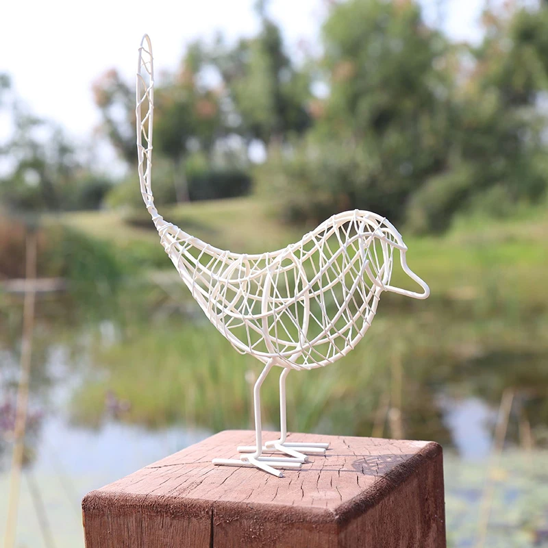 New Garden Wrought Iron Bird Ornaments Gift Crafts Metal Craft Wire