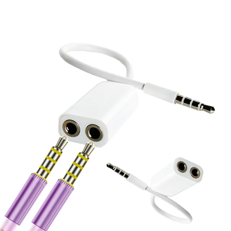 

Eighfitech 3.5mm Earphone Audio Cable Couple Sharing Headphone Divider Music Sharer Adapter for Mobile Phone MP3