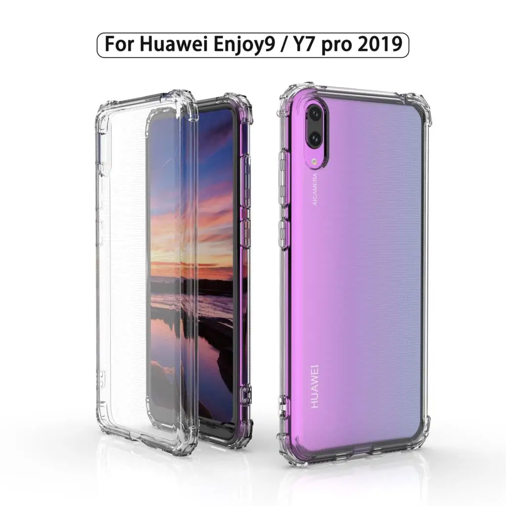 Super Antiknock Armor Case for Huawei Y7 Pro 2019 Cover TPU Silicone Full Protective For Honor Enjoy 9 |