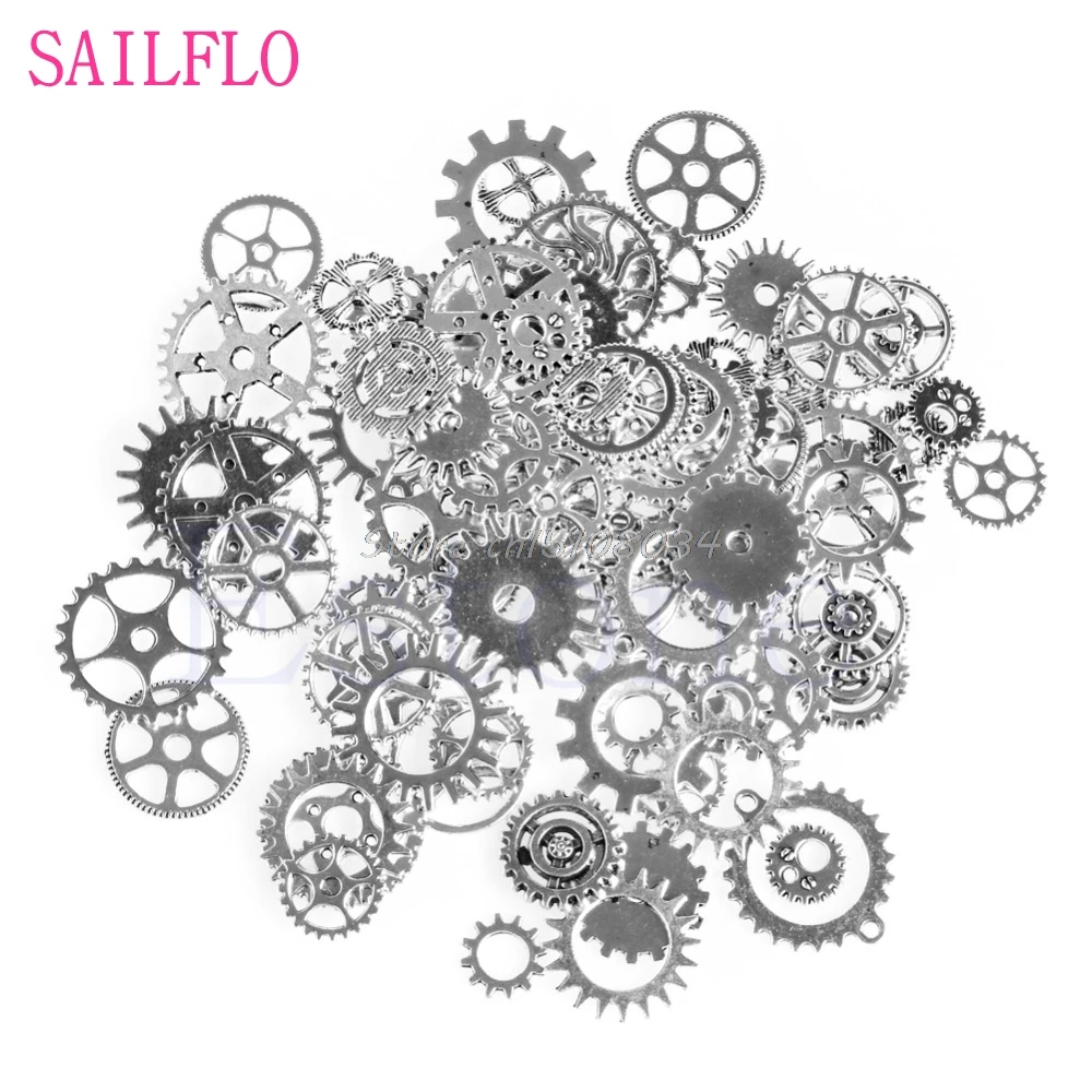 1 paquete de 100g mezcla de aleación mecánica Steampunk engranajes y engranajes accesorios de bricolaje nuevo S08 de la nave de la gota