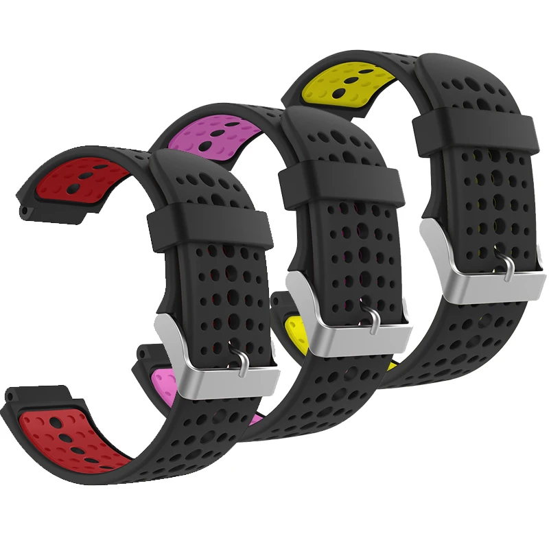 

Silicone Replacement Watch Band Strap for Garmin Forerunner 230 235 220 620 630 735 Smart Watch Replacement Bracelet Strap