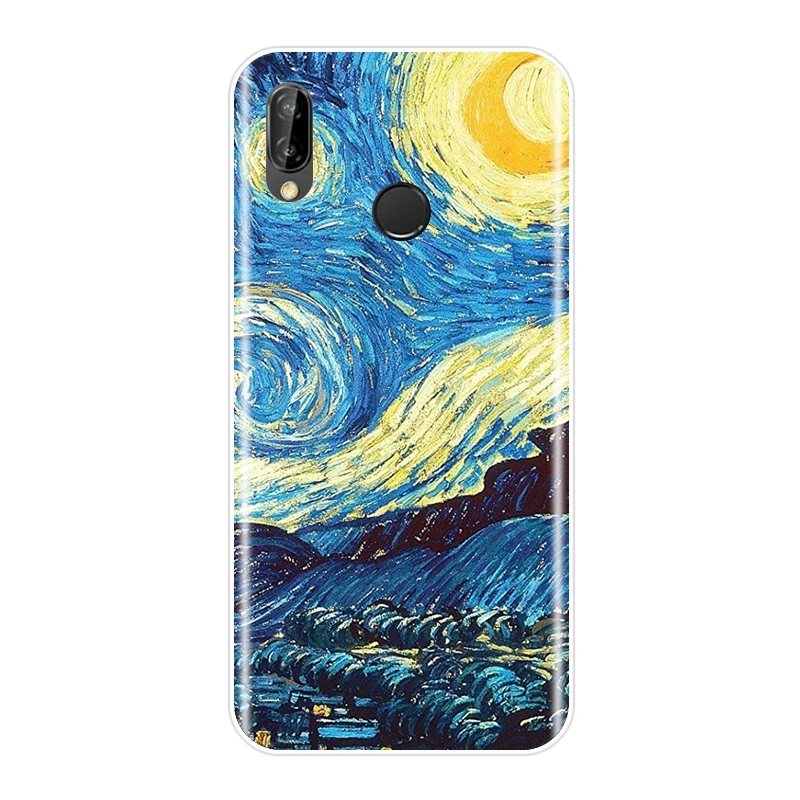 Чехол для телефона Van Gogh для huawei P20 Lite Pro P9 P10 Plus P умный силиконовый чехол-накладка для huawei P7 P8 P9 Lite Mini чехол