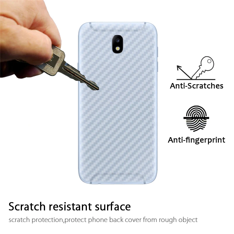 

10PACK 3D Carbon Fibre Skin Sticker Screen Protector Back Film For Samsung Galaxy J5 J3 J7 2017 2016 J2 Pro 2018 Prime Not Glass