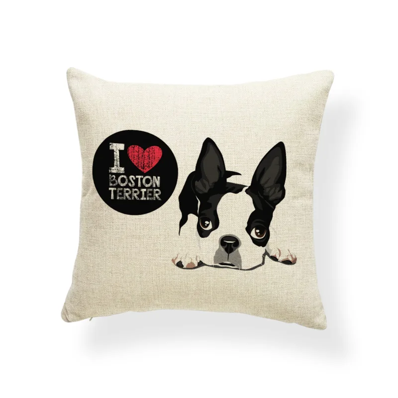 Подушки Beagle Boston Terrier наволочки для чихуахуа добермана улучшение домашнего декора