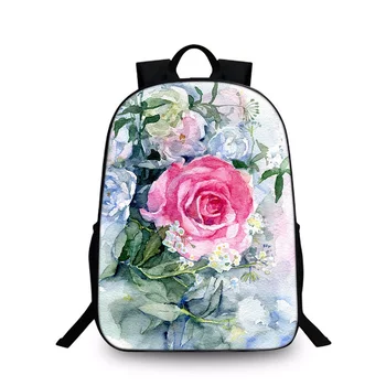 

2020 New Hot 3D Flowers Printing Backpacks Fashion Flower Pattern for Children Kids School Backpacks Shoulder Bag Hot Sale