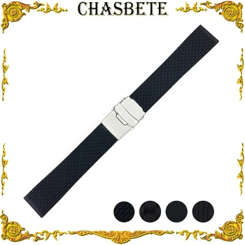 

22mm Silicone Rubber Watch Bandfor Asus ZenWatch 1 2 Men WI500Q WI501Q Men Women Strap Wrist Loop Belt Bracelet Black + Tool
