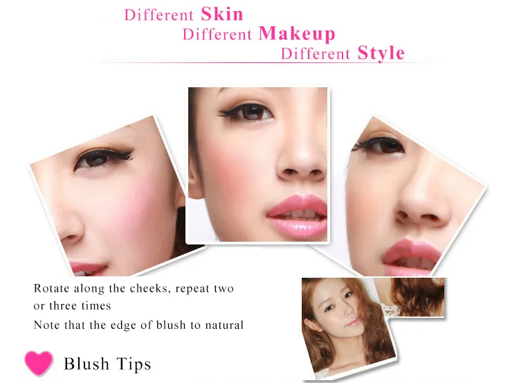 UBUB 8 Color Baked Blush Make up Blush Rose Bronzer Mineralize Rubor Cheek Color Blusher Palette Petal Face Blush (2)