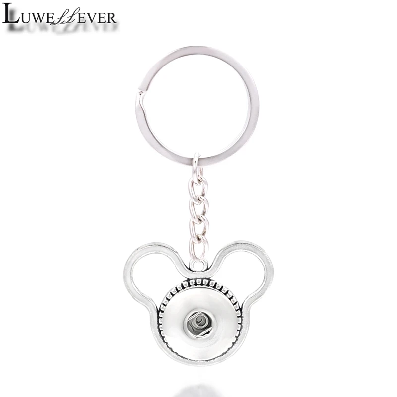 

Fashion Interchangeable Popular 027 Fashion Metal Key Chains Fit 18mm Snap Button Keychain Jewelry For Men Women Key Rings Gift