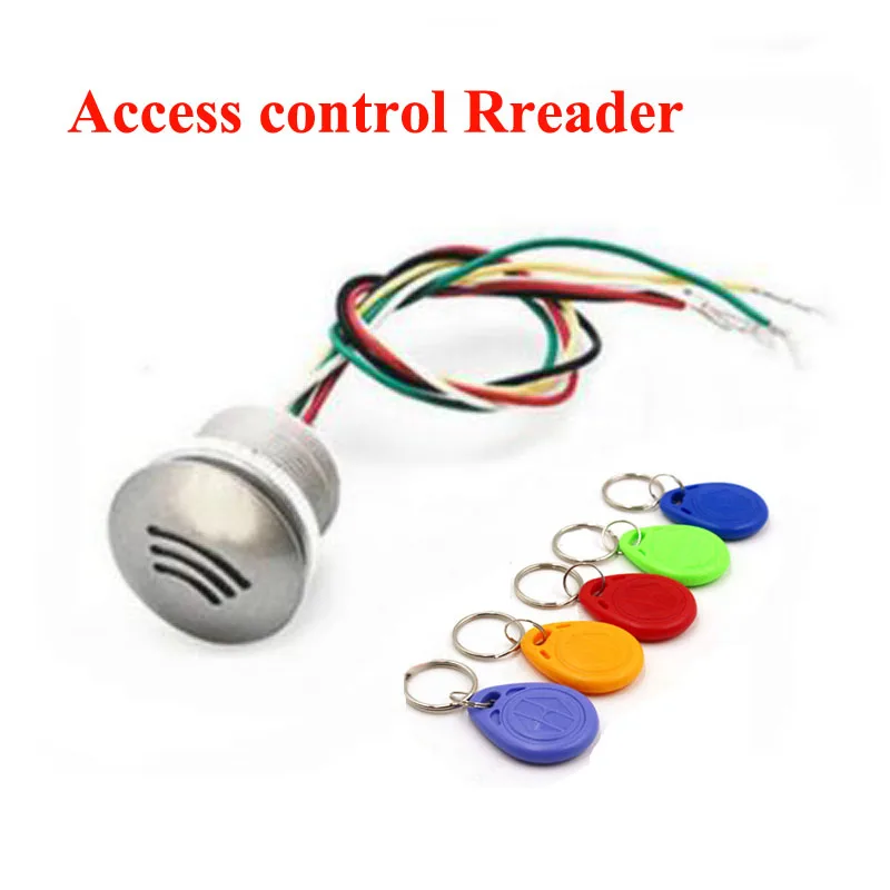 

Free shipping RFID frequency Dito reader wiegand26 mini RFID access control Rreader +5pcs EM4100 keyfobs