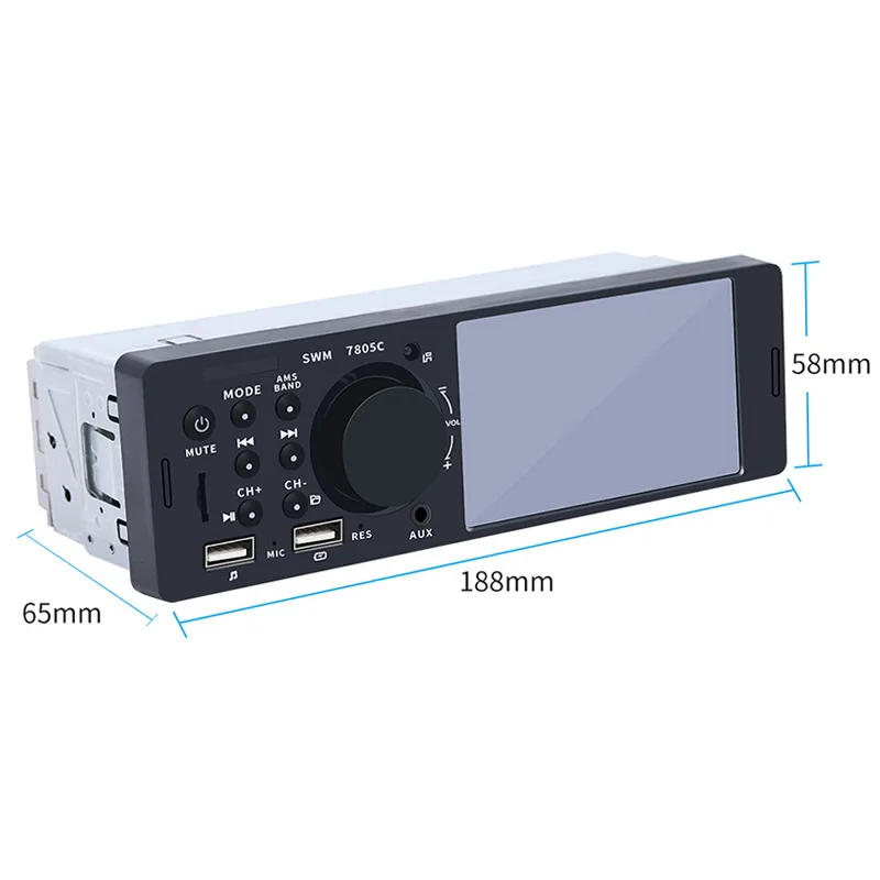 1 Din автомобильный радио мультимедиа FM Авторадио Bluetooth MP3 MP5 плеер 4