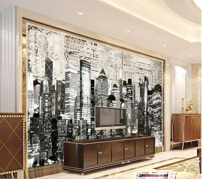 Avoir Images Papier Peint 3d Personnalise Mural Non Tisse Stickers Muraux Ville dernière par