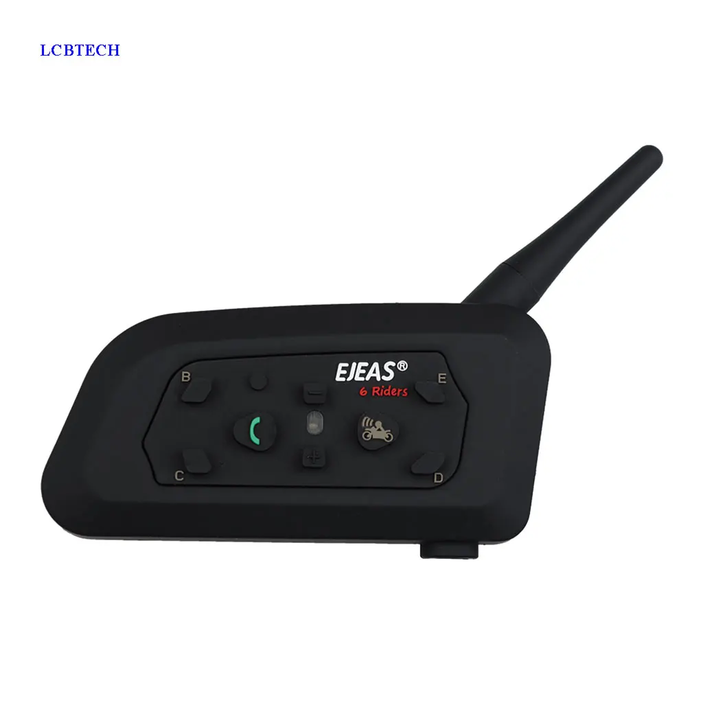 

2019 New Smart Motorcycle Bluetooth Walkie Talkie Waterproof Full-Duplex Knight Bluetooth Intercom 1200M Intercom Distance