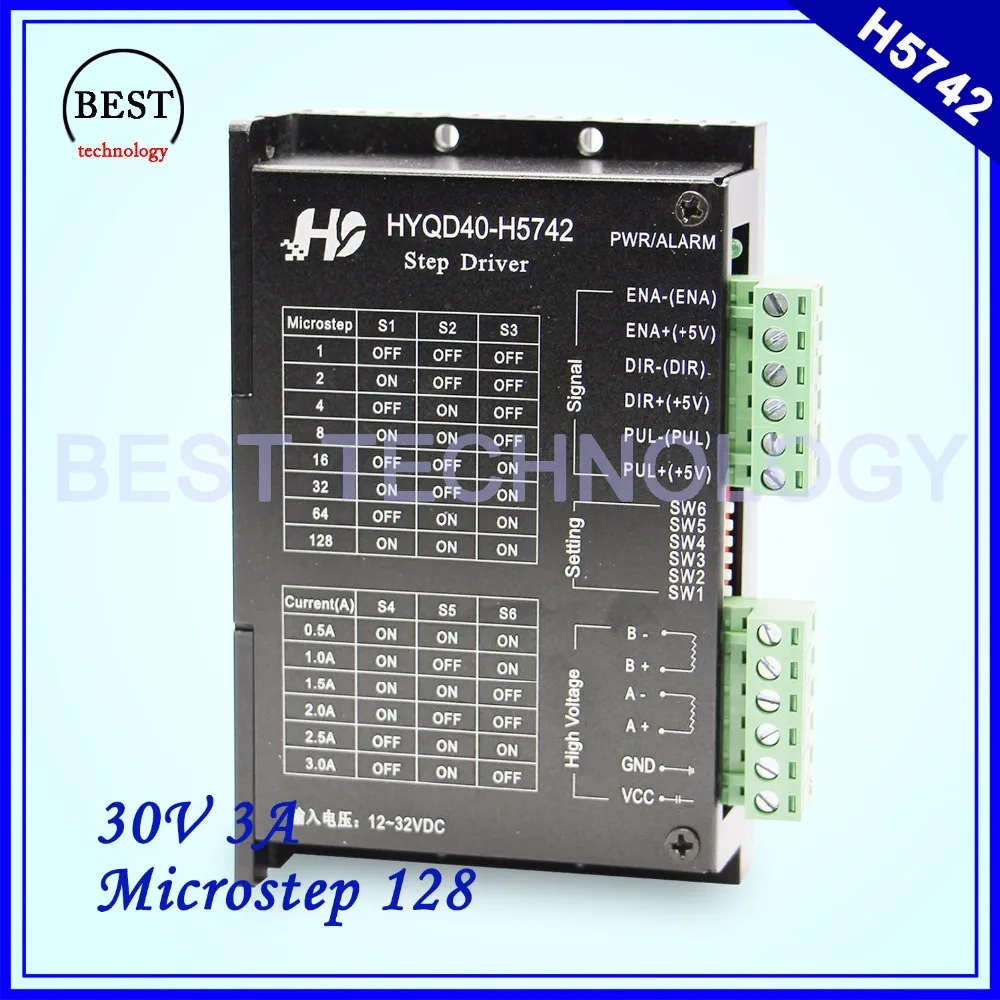 M542H 3A CNC Stepper Driver Controller 2 Phase 128 Microstep Subdivision sz/ 