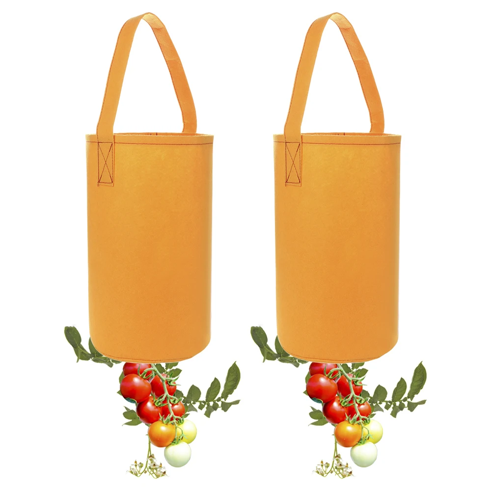 

Felt Hanging Garden Farm Home Planting Grow Bag Tomato Strawberry Flower Vegetable Flower Potato Plants Planter Bed