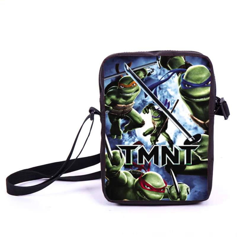 Us 8 99 10 Off Anime Age Mutant Ninja Turtles Small Shoulder Bags Tmnt Children Book Boys Travel Cross Bag Toddlers Casual Snacks In