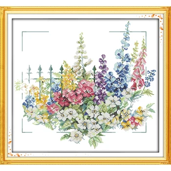

Everlasting Love Garden Chinese Cross Stitch Kits Ecological Cotton Clear Stamped Printed 11 14CT DIY Gift Christmas Decoration
