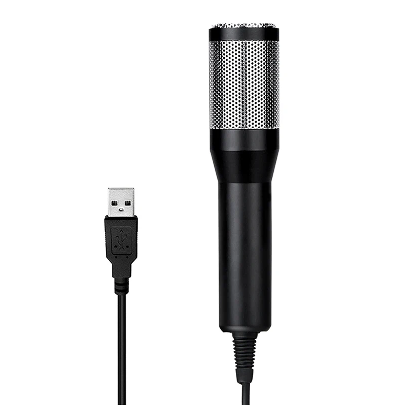 Микрофон конденсаторный звук Запись Mic набор USB штекер с подвесом для радио