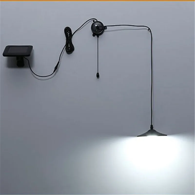 

New LED Solar Panel Remote Control Study Lamp Modern Room Home Outdoor Bar Lights Energy Saving Sunlight Power Chandeliers Decor