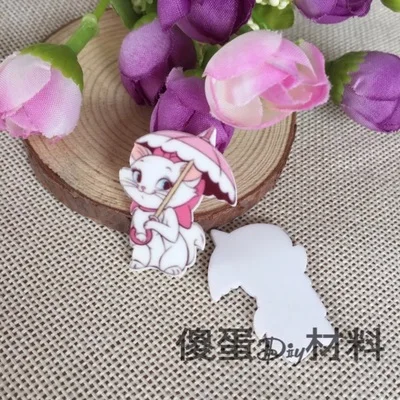 

10pcs Resin Planar Cute Marie Cat Flat back Art Decoration Charm Craft DIY Hair Ornament Accessories,38*27mm