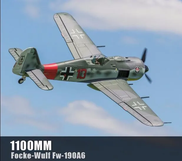 Flightline Freewing rc самолет warbird 1,1 м FW190 FW-190 PNP