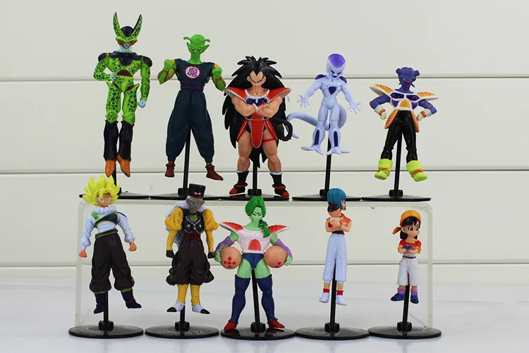 20 шт./партия аниме Dragon Ball Z Goku Gokou Gohan Roshi trunks Cell Веджета, Фриза Piccolo Pan ПВХ фигурка дракона