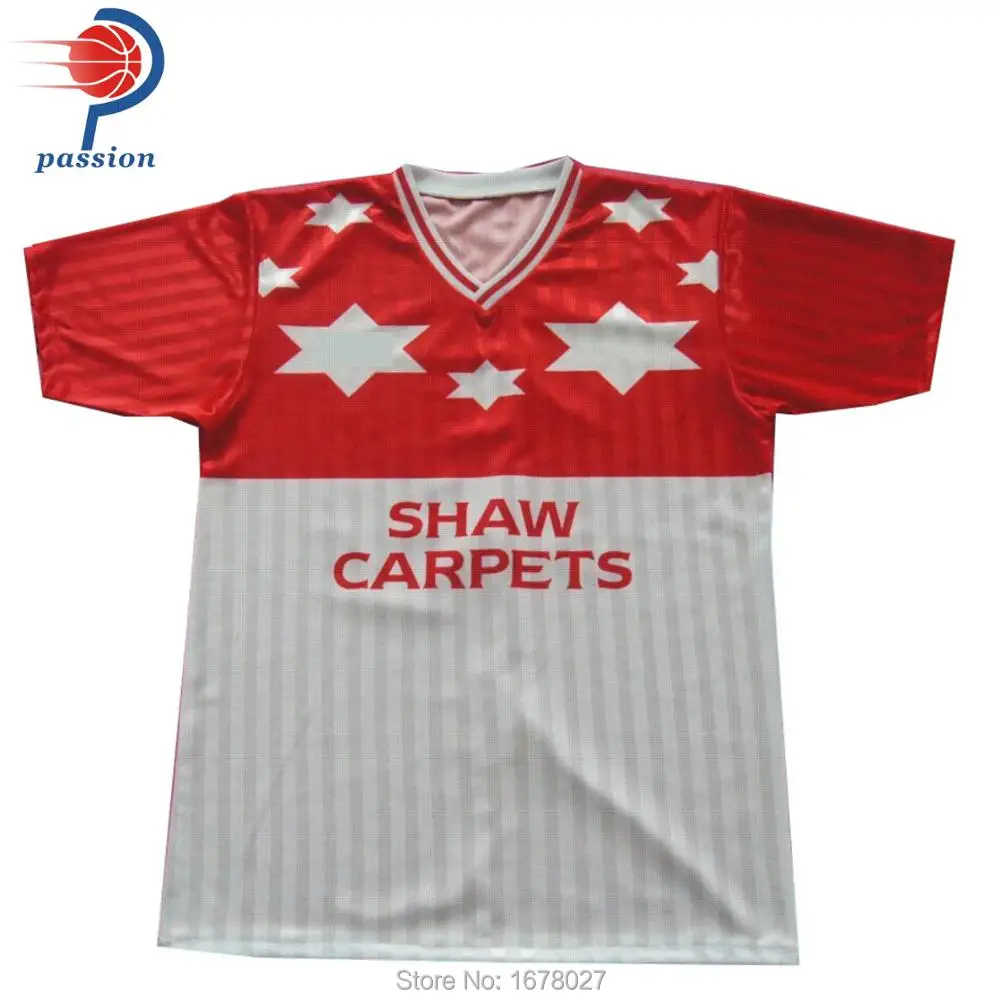 China Custom Wholesale Plain Sublimation Polyester Football Jersey