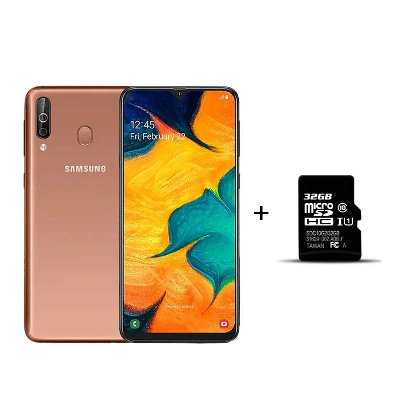 Смартфон samsung Galaxy A40s, 4G LTE, Android, 6,4 дюймов, четыре ядра, 6 ГБ, 64 ГБ, 5000 мАч, супер-быстрая зарядка, разблокировка лица, мобильный телефон - Цвет: With 32G TF