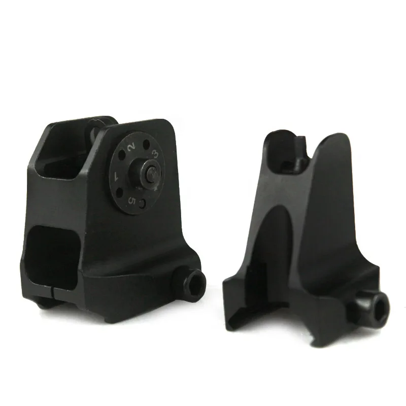 Aberturas de Ferro Tactical Fixo Front Traseira Vista Streamline Design Padrão Ar15 Vistas Frete Grátis & 2 High Quality Esporte e Lazer