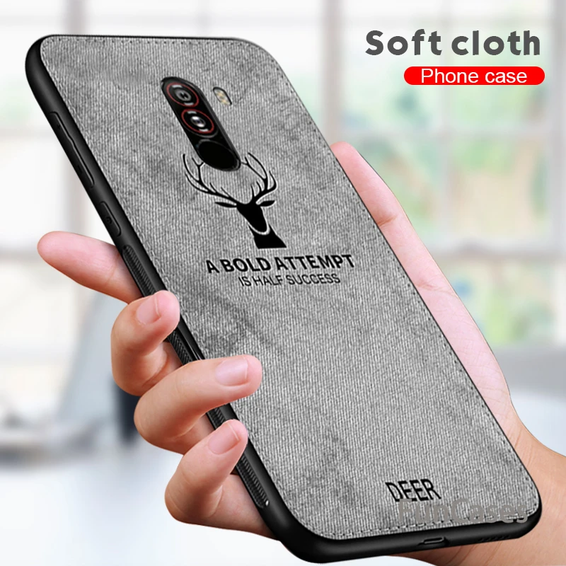 Для Xiao mi Red Note 6 Pro 5A 5 Plus 6A Pocophone F1 8 5X Max 3 A1 A2 Lite ударопрочный тканевый чехол с оленем